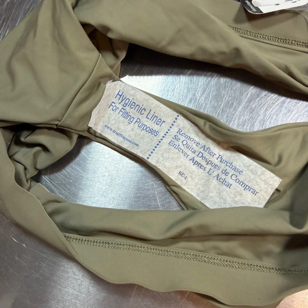 Dippin' Daisy's Bikini Bottoms Size Small Olive Green High‎ Waisted Cheeky New